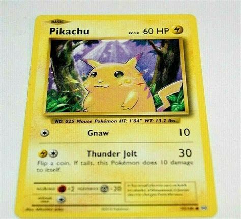 Pikachu Lv.12 60HP 2016 Collectible Trading Card No. 35/108